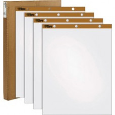 TOPS Single Carry Pack Easel Pad - 50 Sheets - Plain - Stapled/Glued - 16 lb Basis Weight - 27