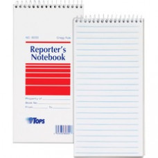 TOPS Reporter's Notebooks - 70 Sheets - Spiral - Gregg Ruled - 4