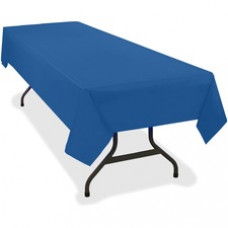 Tablemate Heavy-duty Plastic Table Covers - 108" Length x 54" Width - 6 / Pack - Plastic - Blue