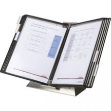 Tarifold Antimicrobial Reference Display Unit - Desktop - 10 Pockets - Support Letter 8.50