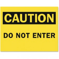 Tarifold Magneto Safety Sign Inserts - Caution Do Not Enter - 6 / Pack - Do Not Enter Print/Message - Rectangular Shape - Yellow, Black Print/Message Color - Tear Resistant, Water Proof, Sturdy, Long Lasting, Durable - Paper - Yellow, Black