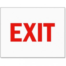 Tarifold Magneto Safety Sign Inserts - Exit - 6 / Pack - Exit Print/Message - Red Print/Message Color - Tear Resistant, Water Proof, Durable, Long Lasting - Paper - White