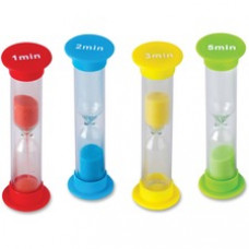 Teacher Created Resources Small Sand Timers Set - Skill Learning: Timing - 4 Pieces