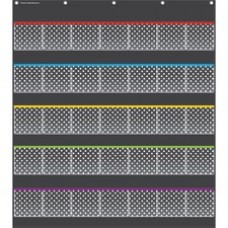 Teacher Created Resources Black Dots Storage Pocket Chart - Theme/Subject: Learning - Skill Learning: Chart