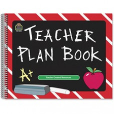 Teacher Created Resources Chalkboard Teacher Plan Book - Academic - Weekly, Daily - Spiral Bound