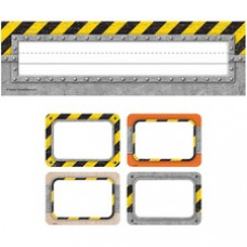 Teacher Created Resources Under Construction Tag Set - Fun Theme/Subject - Construction Patterns - Laminated - 3.50
