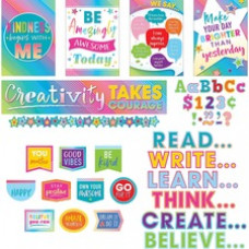 Teacher Created Resources Board Decorative Set - Colorful Vibes - Sturdy, Durable - 1.50