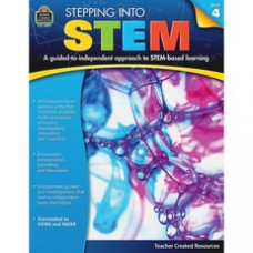 Teacher Created Resources Gr 4 Step Into STEM Workbook Printed Book - Book