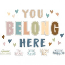 Teacher Created Resources Everyone is Welcome You Belong Here Bulletin Board - Theme/Subject: Welcome - Skill Learning: Motivation - 32 Pieces - 1 Set