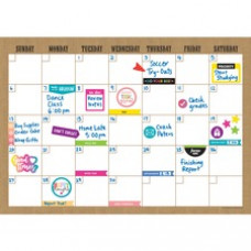 Teacher Created Resources Clingy Burlap Calendar Set - Monthly - 17