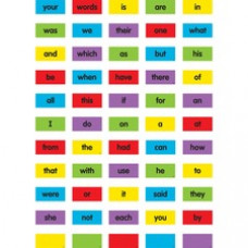 Teacher Created Resources Cling Thingies Sight Words - 50 x Word Shape - Write on/Wipe off, Removable, Residue-free - 1.25