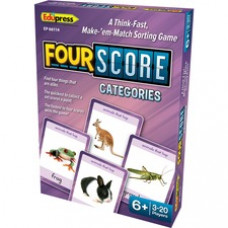 Teacher Created Resources Four Score Category Card Game - Matching - 3 to 20 Players