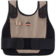 Chill-Its 6225 Premium Cooling Vest - Recommended for: Indoor, Outdoor - Adjustable, Comfortable, Long Lasting, Flexible, Flame Resistant, Reflective, Expandable Side, Elastic Loop - Small/Medium Size - Hook & Loop Closure - Cotton, Fabric, Modacrylic - K