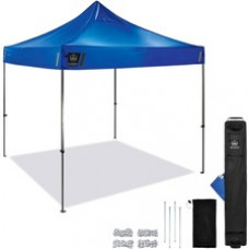 Shax 6000 Heavy-Duty Pop-Up Tent - 10ft x 10ft / 3m x 3m - Canopy StyleBlue - Acrylonitrile Butadiene Styrene (ABS), Plastic, Polyester, Polyurethane - Steel Frame