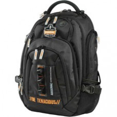 Ergodyne Arsenal 5144 Carrying Case (Backpack) Notebook - Black - Water Resistant Back, Crush Proof Top - 1200D Ballistic Polyester Body - Shoulder Strap - 20