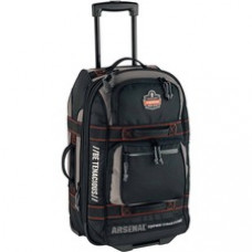 Ergodyne Arsenal 5125 Travel/Luggage Case Rugged (Carry On) Travel Essential - Black - Wear Resistant, Tear Resistant - 1680D Ballistic Polyester, Nylon Body - Handle, Telescoping Handle - 22.5