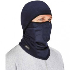 Ergodyne N-Ferno 6823 Balaclava Face Mask - Wind-Proof, Hinged Design - Fabric, Fleece - Navy