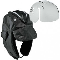 Ergodyne 6802ZI Kit Zipper Trapper Hat w/ Universal Bump Cap - Small (S)/Medium (M) Size - Nylon, Oxford Nylon - Black