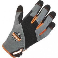 ProFlex 710 Heavy-Duty Utility Gloves - 7 Size Number - Small Size - Neoprene Knuckle, Poly - Gray - Heavy Duty, Padded Palm, Pull-on Tab, Reinforced Fingertip, Hook & Loop Closure, Abrasion Resistant, Rugged, Reinforced Palm Pad, Reinforced Saddle, Hook 