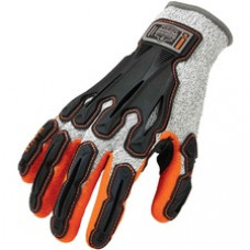 ProFlex 922CR Nitrile-Coated Cut Resistant Gloves - DIR - Nitrile Coating - Small Size - Gray - Impact Resistant, Cut Resistant, Molded, Superior Grip, Seamless, Knit Wrist, High Visibility, Machine Washable, Durable, Flexible - For Manufacturing, Fabrica