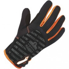 ProFlex 812 Standard Utility Gloves - 10 Size Number - Extra Large Size - Synthetic Leather Palm, Poly - Black - Comfortable, Durable, Reinforced Thumb, Reinforced Saddle, Breathable, Pull-on Tab, Hook & Loop Closure - For Distribution, Warehouse, General