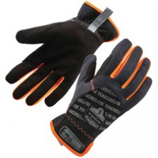 ProFlex 815 QuickCuff Mechanics Gloves - Medium Size - Black - Snug Fit, Durable Grip, Reinforced Thumb, Flexible, Comfortable, Breathable, Elastic Wrist, Pull-on Tab, ID Tab, Machine Washable, Reinforced Saddle, ... - For Mechanical Work, Handling Goods 