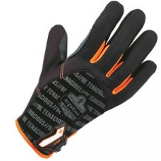 ProFlex 810 Reinforced Utility Gloves - Thermal Protection - Small Size - Black - Reinforced, Durable, Reinforced Palm Pad, Reinforced Thumb, Breathable, Molded, Hook & Loop Closure, ID Tab, Pull-on Tab, Abrasion Resistant - 1 - 2