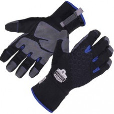ProFlex 817 Reinforced Thermal Winter Work Gloves - Thermal Protection - Small Size - Black - Reinforced, Machine Washable, Weather Resistant, Water Proof, Breathable, Durable, Reinforced Palm Pad, Reinforced Fingertip, Superior Grip, Lightweight, Touchsc