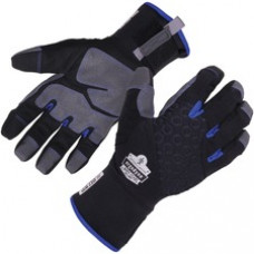 ProFlex 817WP Reinforced Thermal Waterproof Winter Work Gloves - Thermal Protection - Small Size - Black - Reinforced, Water Proof, Machine Washable, Windproof, Weather Resistant, Breathable, Cold Resistant, Moisture Resistant, Durable, Reinforced Palm Pa
