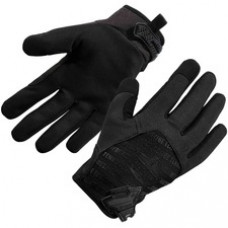 ProFlex 812BLK High-Dexterity Tactical Gloves - Small Size - Black - Durable Grip, Reinforced Thumb, Flexible, Comfortable, Breathable, Touchscreen Capable, Secure Fit, Molded, Hook & Loop Closure, Pull-on Tab, ID Tab, ... - For Handling Goods, Military, 