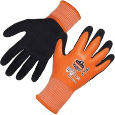 ProFlex 7551 A5 Coated Waterproof Gloves - Thermal Protection - Nitrile, Latex Coating - Small Size - Orange - Cut Resistant, Water Proof, Cold Resistant, Superior Grip, Machine Washable, Puncture Resistant, Abrasion Resistant, Slash Resistant, Comfortabl