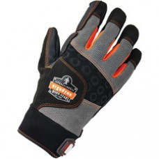 ProFlex 9002 Certified Full-Finger Anti-Vibration Gloves - Small Size - Black - Anti-Vibration, Padded Palm, Impact Resistant, Knitted, Reinforced Thumb, Reinforced Fingertip, Molded, Hook & Loop Closure, ID Tab - 1 - 1.50