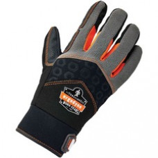 ProFlex 9001 Full-Finger Impact Gloves - Small Size - Black - Shock Resistant, Impact Resistant, Breathable, Knitted, Reinforced Thumb, Molded, Hook & Loop Closure, ID Tab, Anti-Vibration, Padded Palm - 1 - 1.50