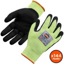ProFlex 7041-CASENitrile-Coated Level 4 Cut Gloves - Nitrile, Polyurethane Coating - Small Size - Lime - Cut Resistant, Abrasion Resistant, Breathable, Seamless, Knit Wrist, Dirt Resistant, Debris Resistant, High Visibility, Machine Washable, Comfortable,