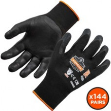 ProFlex 7001-CASE Nitrile-Coated Gloves - Nitrile Coating - Large Size - Black - Seamless, Knit Wrist, Dirt Resistant, Debris Resistant, Machine Washable, Comfortable, Flexible, Abrasion Resistant, Breathable, Durable, Touchscreen Capable - For Manufactur