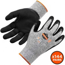 ProFlex 7031-CASE Nitrile-Coated Cut-Resistant Gloves - Nitrile Coating - Small Size - Gray - Cut Resistant, Seamless, Knit Wrist, Dirt Resistant, Debris Resistant, Machine Washable, High Visibility, Puncture Resistant, Abrasion Resistant, Reinforced Thum