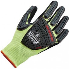ProFlex 7141 Nitrile-Coated DIR Level 4 Cut-Resistant Gloves - Nitrile, Polyurethane Coating - Medium Size - Lime - Cut Resistant, Abrasion Resistant, Superior Grip, Breathable, Seamless, Knit Wrist, Dirt Resistant, Debris Resistant, High Visibility, Mach