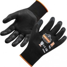 ProFlex 7001 Abrasion-Resistant Nitrile-Coated Gloves DSX - Nitrile Coating - Small Size - Black - Abrasion Resistant, Seamless, Knit Wrist, Dirt Resistant, Debris Resistant, Machine Washable, Comfortable, Flexible, Breathable, Durable, Touchscreen Capabl