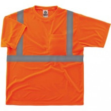 GloWear 8289 Type R Class 2 T-Shirt - 5XL Size - Fabric, Polyester - Orange