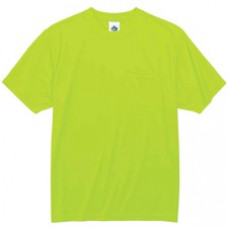 GloWear 8089 Non-certified T-shirt - 4XL Size - Polyester - Lime