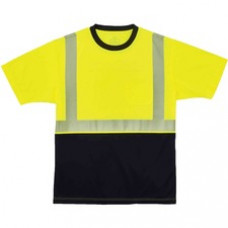 GloWear 8280BK Type R Class 2 Front Performance T-Shirt - 2XL Size - Polyester - Lime, Black