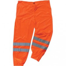 GloWear 8910 Class E Hi-Vis Pants - 2-Xtra Large/3-Xtra Large Size - Orange - Polyester Mesh
