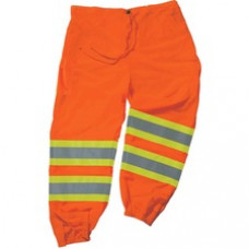 GloWear 8911 Class E Two-Tone Pants - 4-Xtra Large/5-Xtra Large Size - Orange - Polyester Mesh
