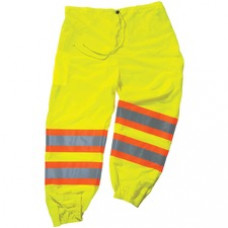 GloWear 8911 Class E Two-Tone Pants - Large/Extra Large Size - Lime - Polyester Mesh