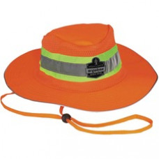 GloWear 8935 HI-Vis Ranger Sun Hat - Small (S)/Medium (M) Size - Polyester - Orange