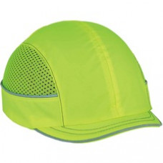 Skullerz 8950 Bump Cap Hat - Recommended for: Industrial, Mechanic, Factory, Home, Baggage Handling - Comfortable, Impact Resistant, Machine Washable, Removable - Bump, Scrape, Head Protection - Lime - 1 / Each
