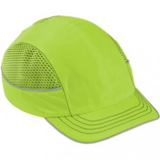 Skullerz 8950 Bump Cap Hat - Recommended for: Industrial, Mechanic, Factory, Home, Baggage Handling - Comfortable, Impact Resistant, Machine Washable, Removable - Short Size - Bump, Scrape, Head Protection - Lime - 1 / Each