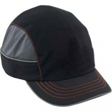 Ergodyne Short-brim Bump Cap - Recommended for: Aircraft, Manufacturing, Maintenance, Warehouse - Short Size - Head Protection - Black - 1 Each