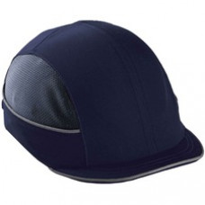 Skullerz 8950 Bump Cap Hat - Recommended for: Industrial, Mechanic, Factory, Home, Baggage Handling - Comfortable, Impact Resistant, Machine Washable, Removable - Bump, Scrape, Head Protection - Blue - 1 / Each