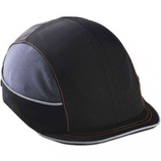 Skullerz 8950 Bump Cap Hat - Recommended for: Industrial, Mechanic, Factory, Home, Baggage Handling - Comfortable, Impact Resistant, Machine Washable, Removable - Bump, Scrape, Head Protection - Black - 1 / Each